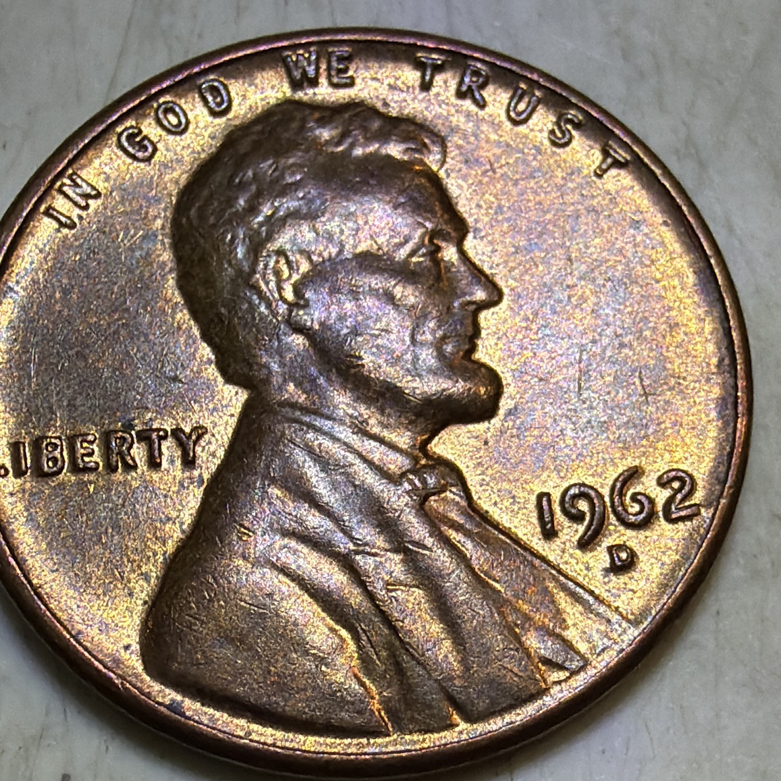 1962-D 1C RB Lincoln Memorial Small Cent KM#201 Business Strike 1962-D 1C RB Lincoln Memorial Small Cent KM#201 Business Strike
