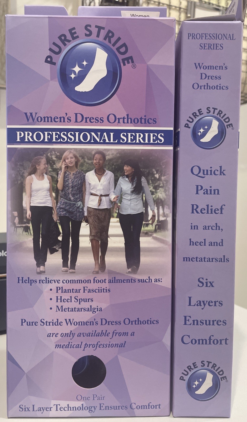 Pure Stride Women’s Dress Orthotics One Pair/New In Box (Six layers for Comfort) Pure Stride Women’s Dress Orthotics One Pair/New In Box (Six layers for Comfort)