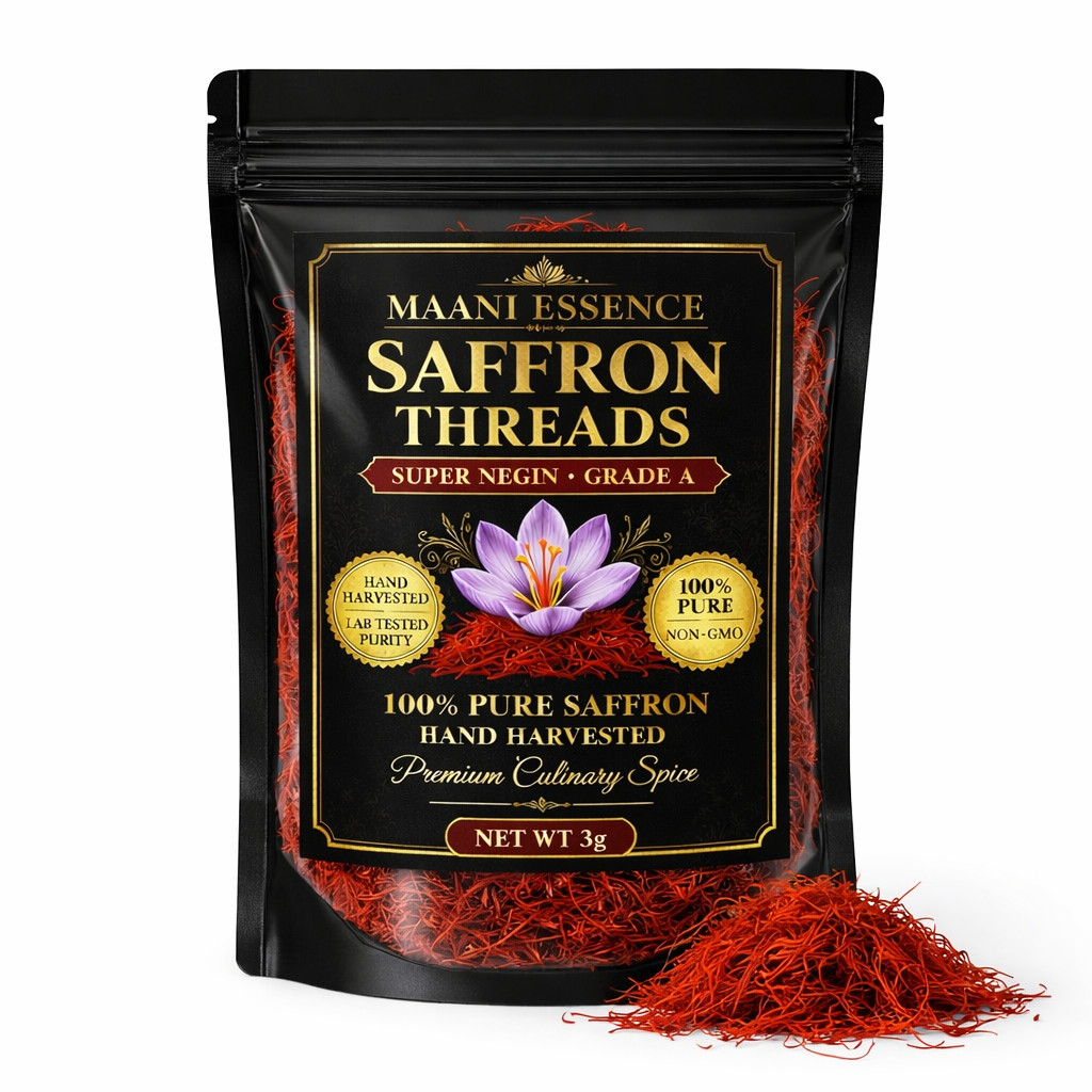 Saffron Threads Kashmiri Premium Saffron Threads, Grade AAA+ Super Negin Saffron Threads Kashmiri Premium Saffron Threads, Grade AAA+ Super Negin