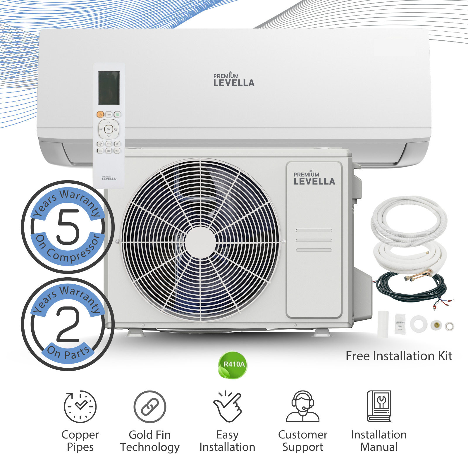 18000 BTU Air Conditioner Mini Split AC Ductless ONLY COLD 220V