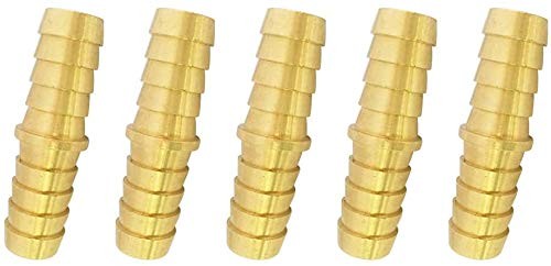 Vis Brass Hose Barb Fitting, Splicer/Union/Mender, 3/8\ Vis Brass Hose Barb Fitting, Splicer/Union/Mender, 3/8\