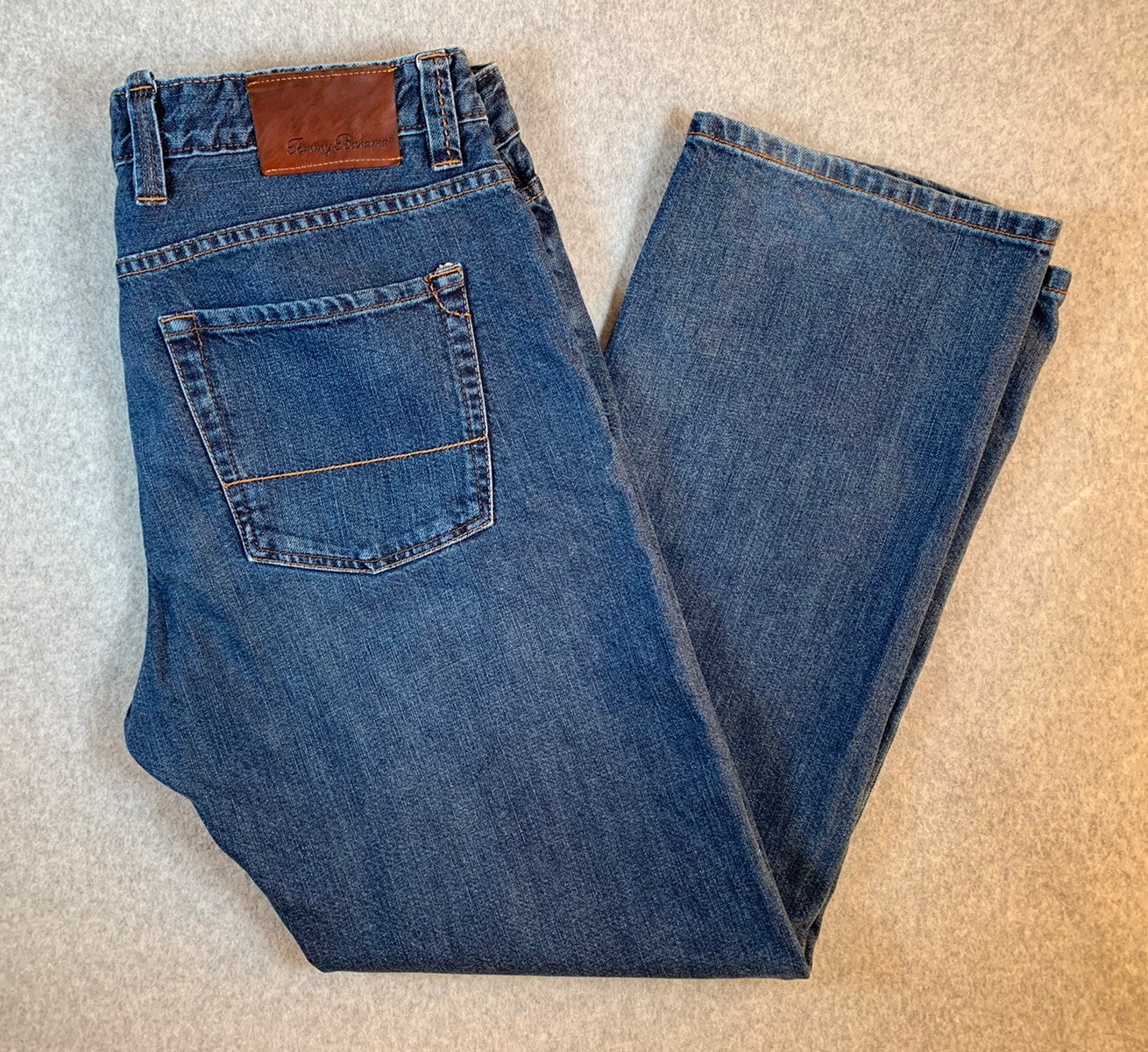 Tommy Bahama Jeans Mens 35x30 Blue Standard Straight Leg Medium Wash Denim