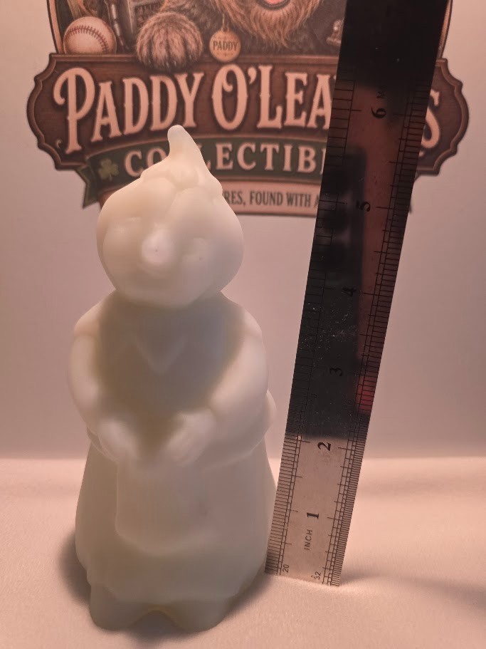 Fenton Opal Satin Pumpkinhead - Unpainted-  Rare