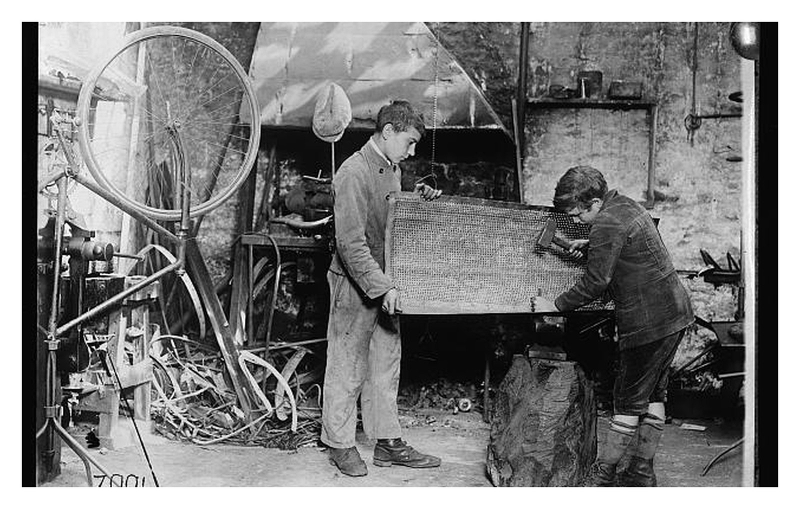 Caen France Workshop Apprentices Standard Postcard Caen France Workshop Apprentices Standard Postcard