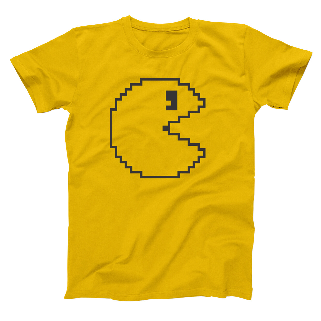 8Bit Chomp Costume Funny Set Halloween Gold Basic Men\'s T-Shirt