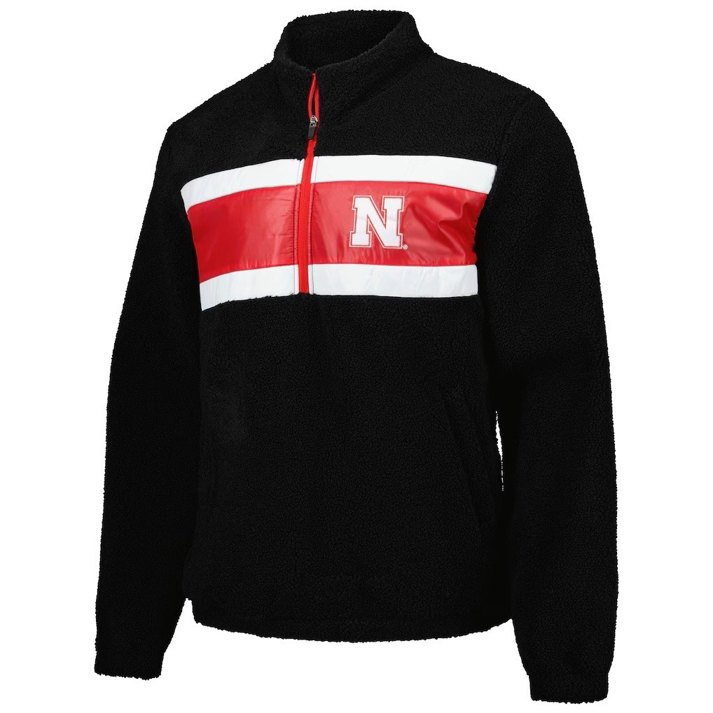 NEW $100 G-III Sports by Carl Banks Nebraska Huskers 1/2 Zip Fleece Pullover XXL NEW $100 G-III Sports by Carl Banks Nebraska Huskers 1/2 Zip Fleece Pullover XXL