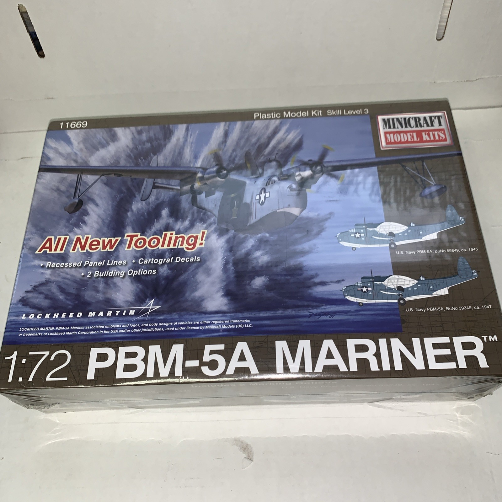 MINICRAFT 1/72 MARTIN PBM-5A MARINER FLYING BOAT #11669 New Factory Sealed MINICRAFT 1/72 MARTIN PBM-5A MARINER FLYING BOAT #11669 New Factory Sealed