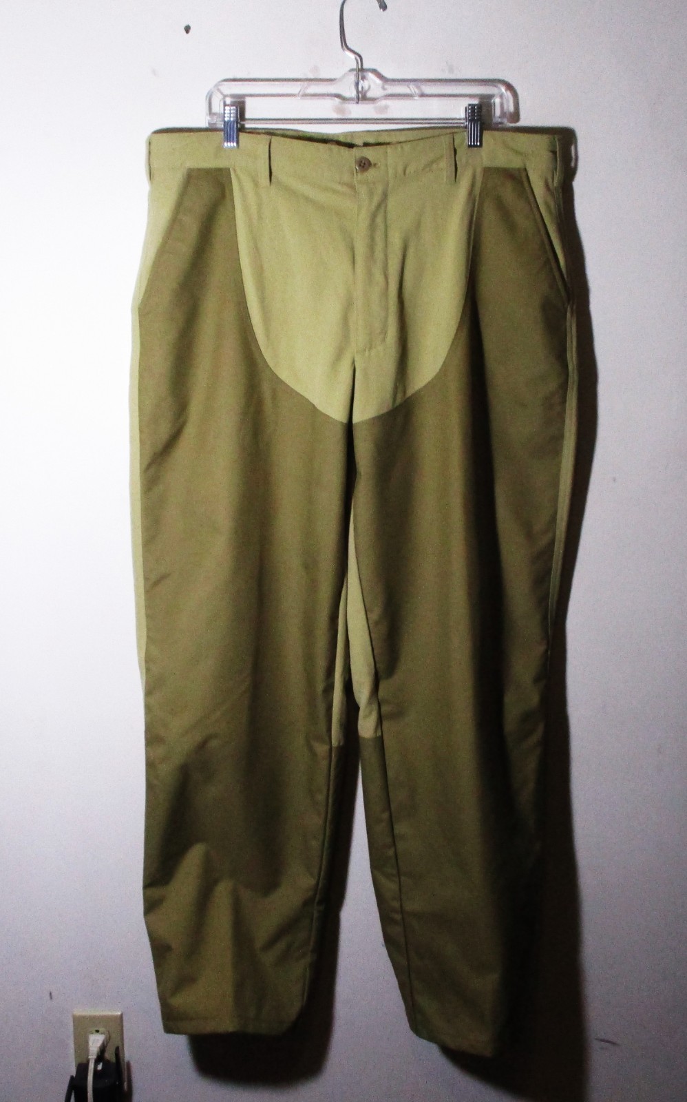 L.L. BEAN Tan Heavy Duty Nylon Hiking & Hunting Pants Men\'s Size 38X33 NWOT