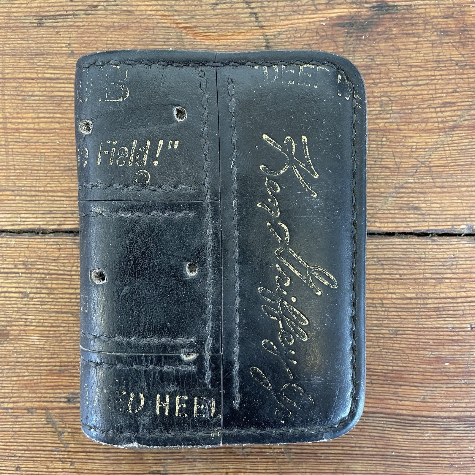 Handmade Ken Griffey Jr. Rawlings Black Leather Baseball Glove Wallet Handmade Ken Griffey Jr. Rawlings Black Leather Baseball Glove Wallet