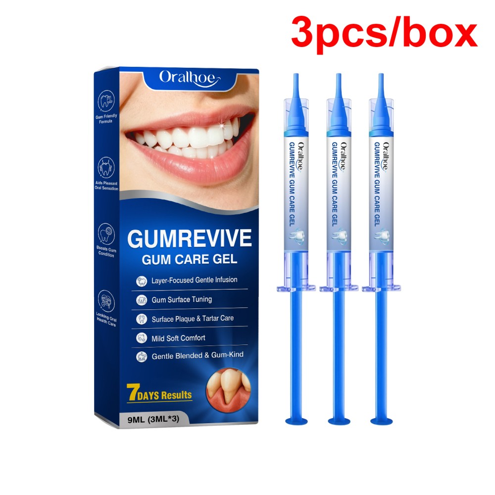 3Pcs/BOX GumRevive Periodontal Repair Gel, Fresh Mint Flavor, Gentle Oral Care