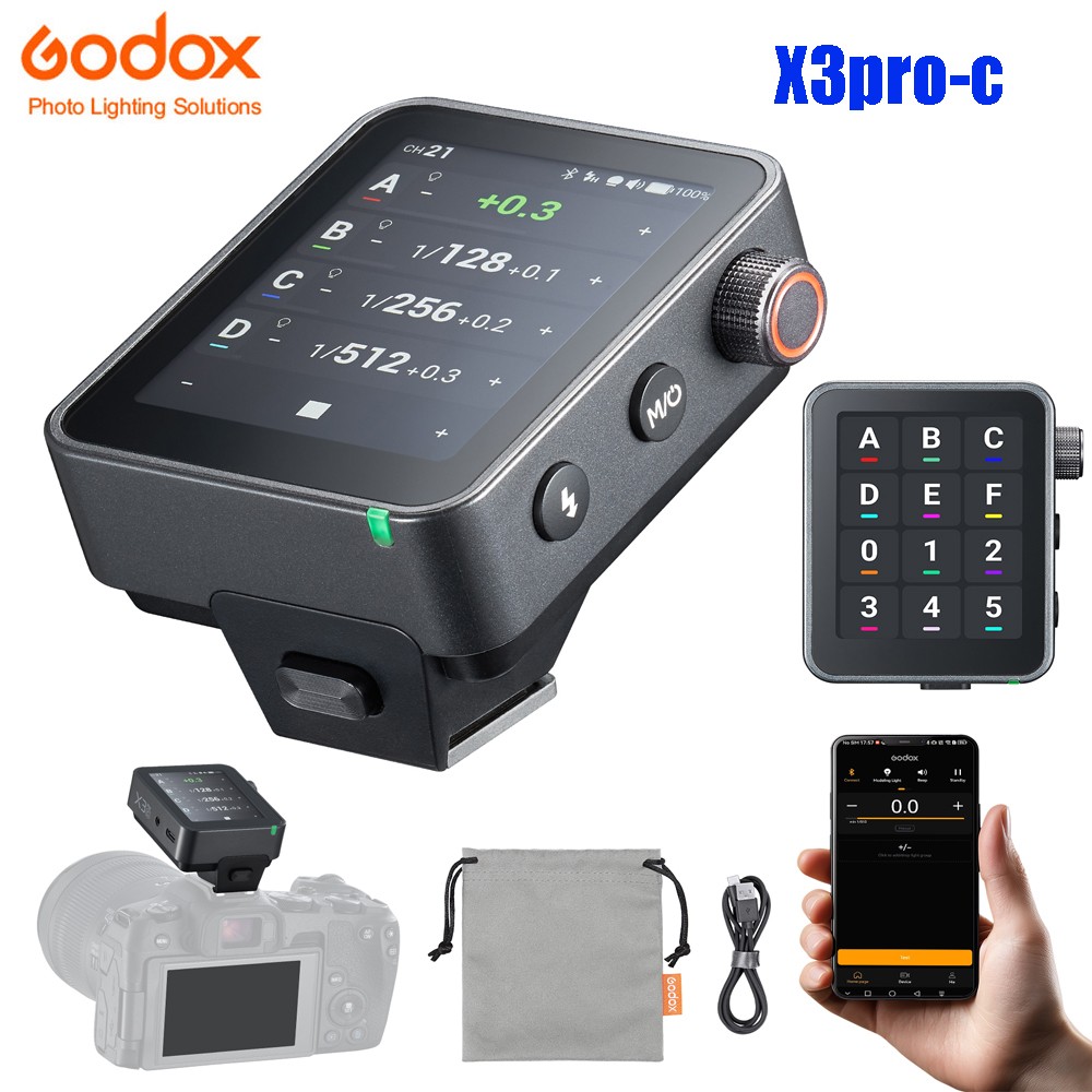 GODOX X3PRO-C X3PRO C 2.4G Wireless Flash Trigger Transmitter for Canon Camera