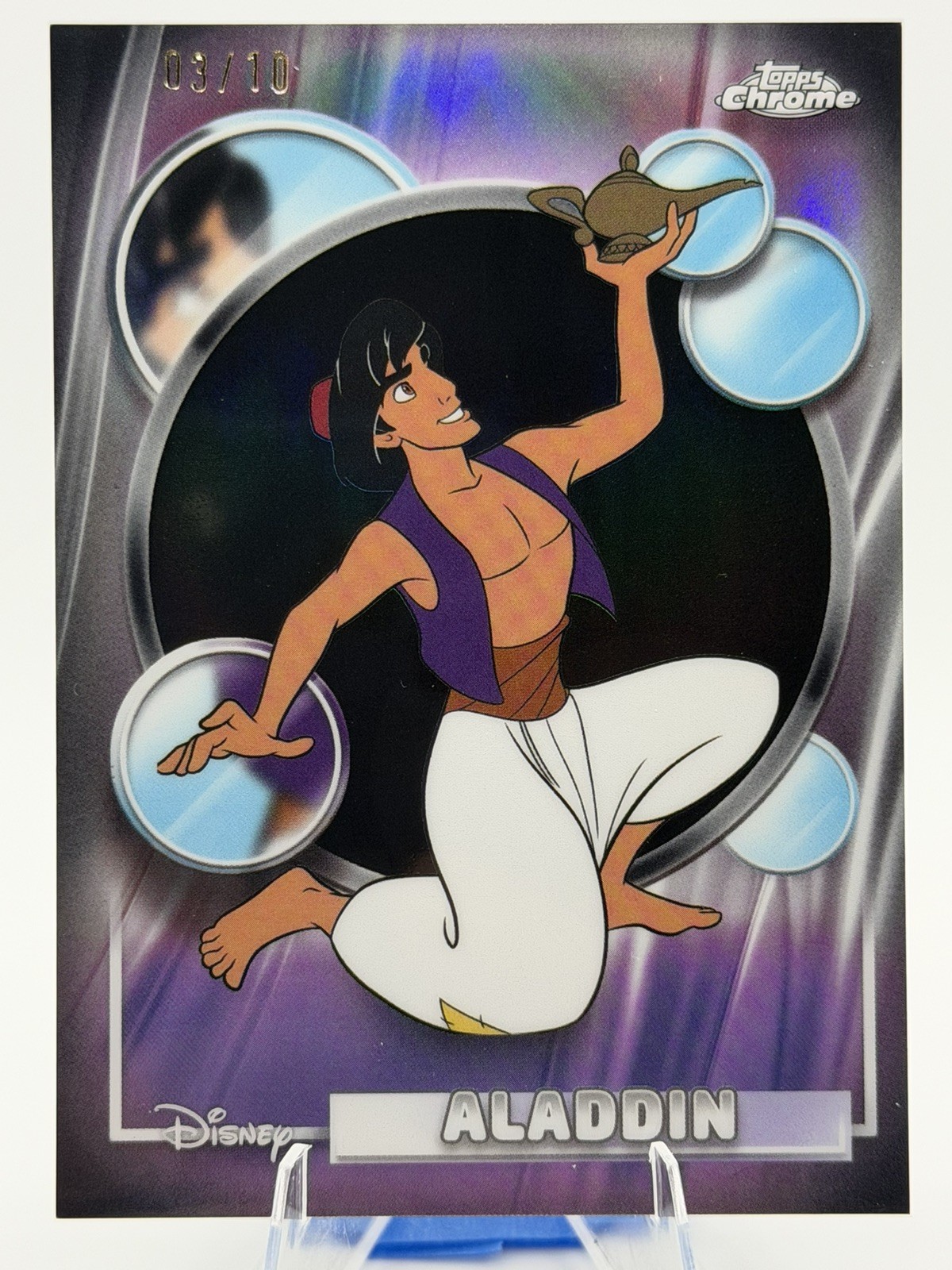 2026 Topps Chrome Disney ALADDIN Aladdin Purple Refractor 03/10 2026 Topps Chrome Disney ALADDIN Aladdin Purple Refractor 03/10