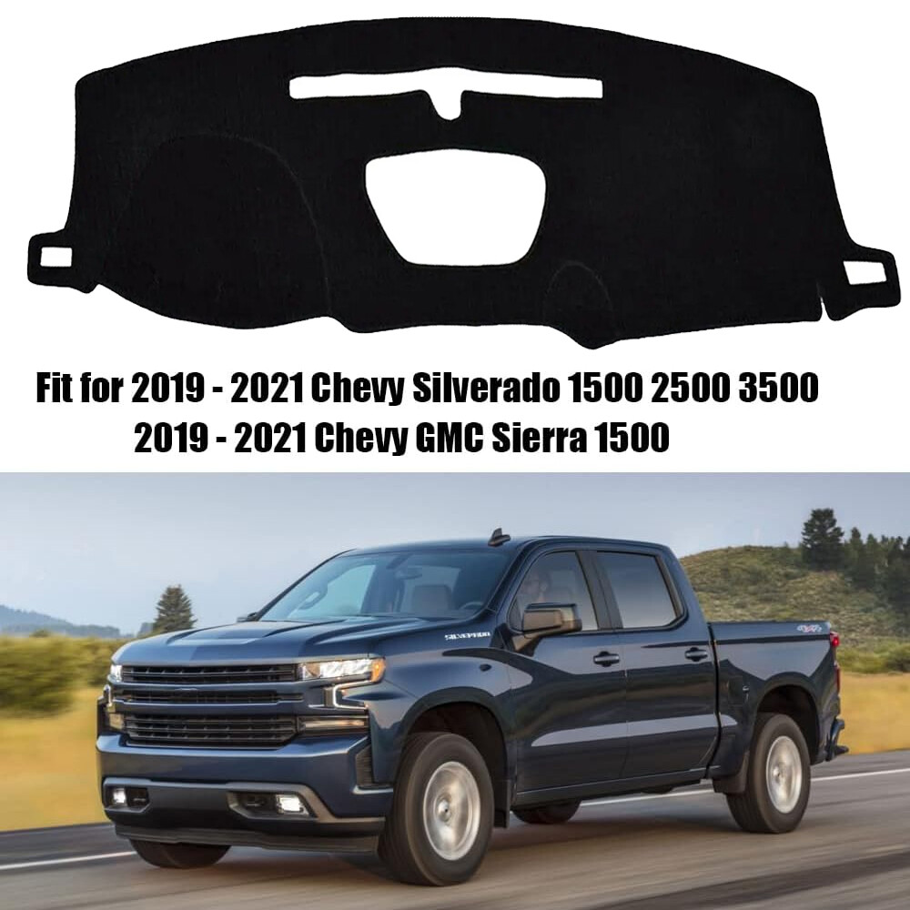 DashMat Dash Cover Dashboard Mat Interior Pad For 2019-2021 Chevy Silverado 1500