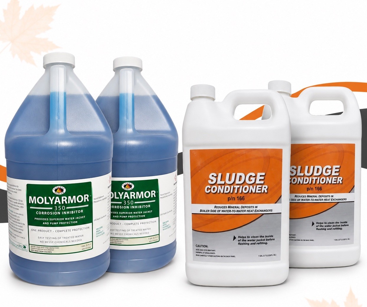 Central Boiler MolyArmor 350 w Sludge Conditioner 4 Gallon Treatment Kit