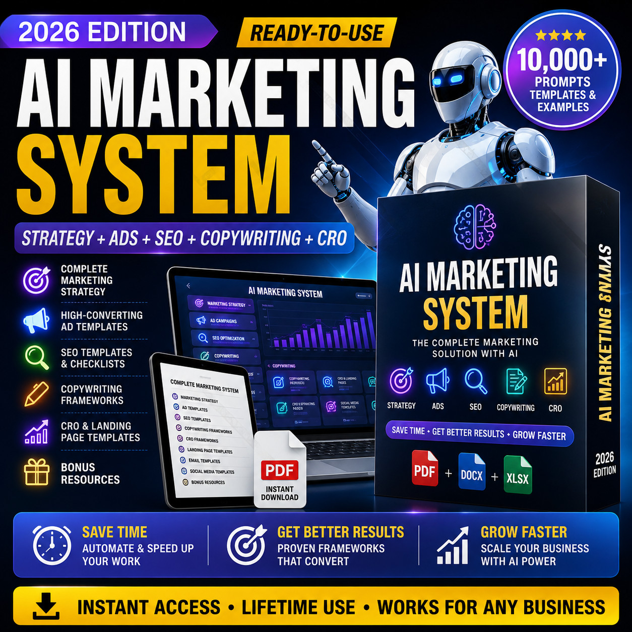 AI Marketing System 2026 | Strategy + Ads + SEO + Copywriting + CRO
