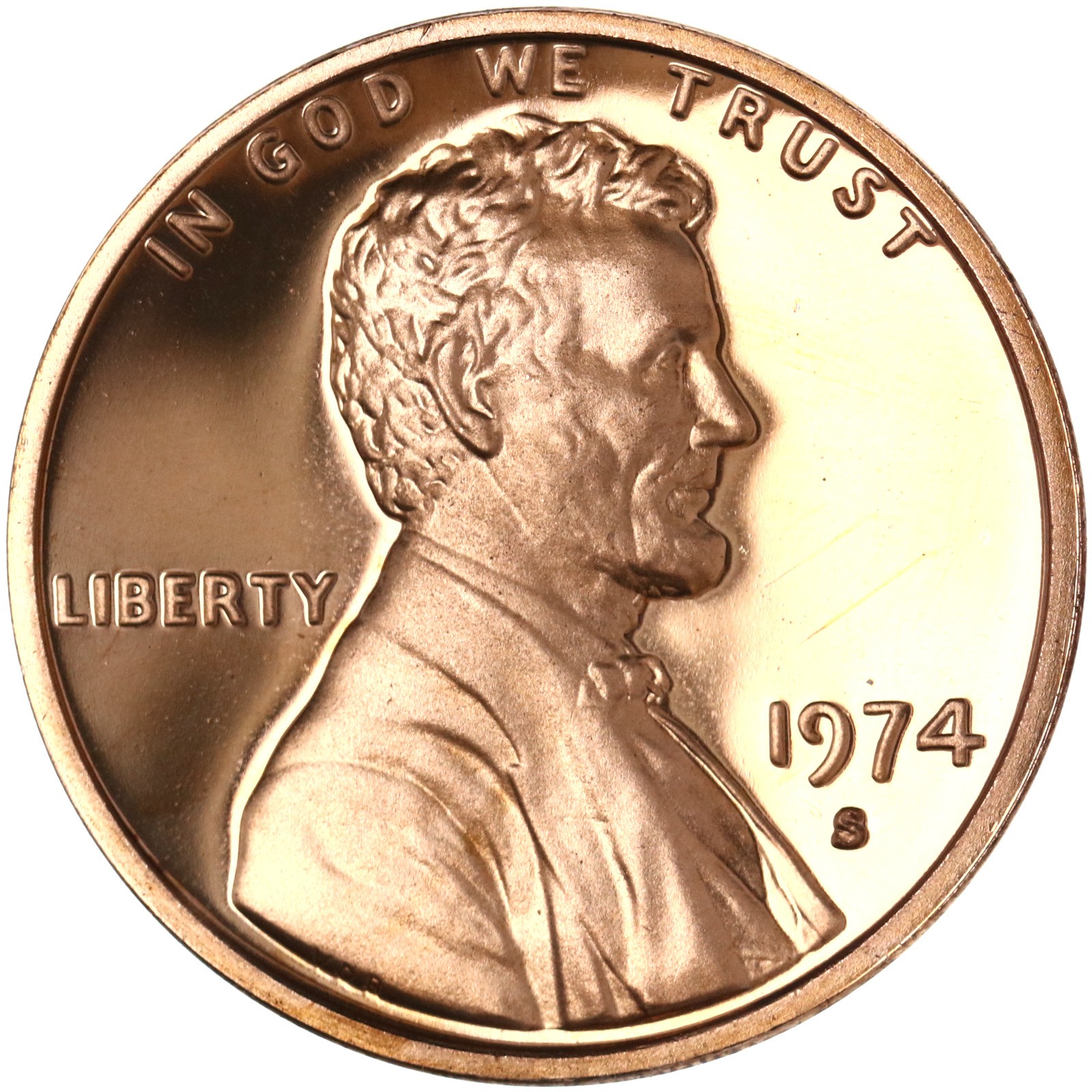 1974 S Lincoln Memorial Cent Gem Cameo Proof 1974 S Lincoln Memorial Cent Gem Cameo Proof