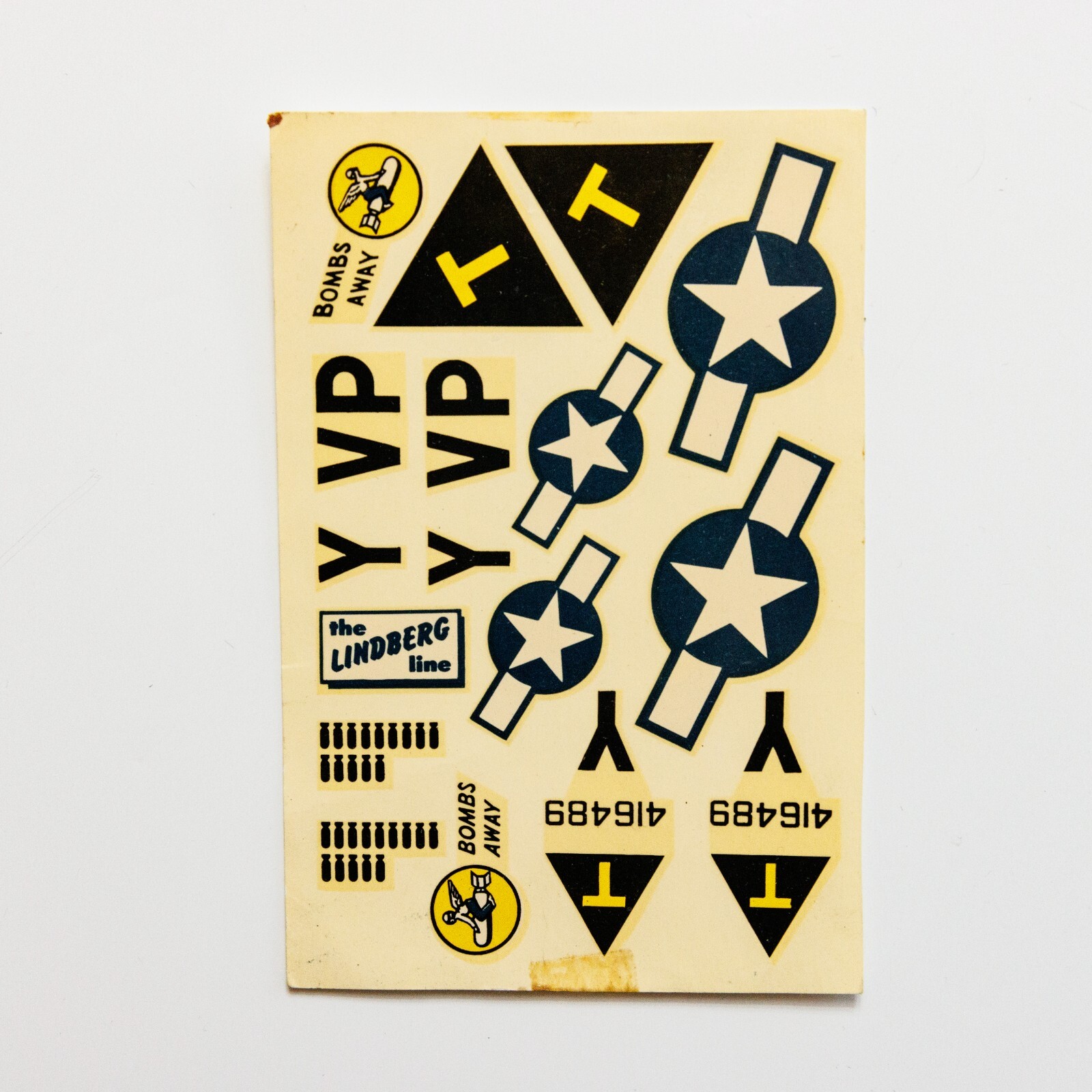 Vintage Lindberg Kit no. 525 Boeing B 176 Flying Fortress Model Decals Vintage Lindberg Kit no. 525 Boeing B 176 Flying Fortress Model Decals