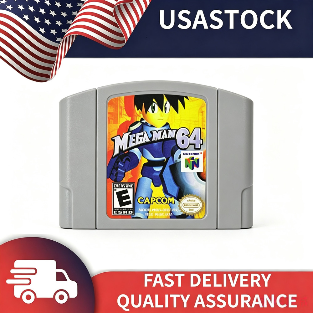 Mega Man 64 Games Cartridge For Nintendo 64 Console US Version Fast Shipping Mega Man 64 Games Cartridge For Nintendo 64 Console US Version Fast Shipping