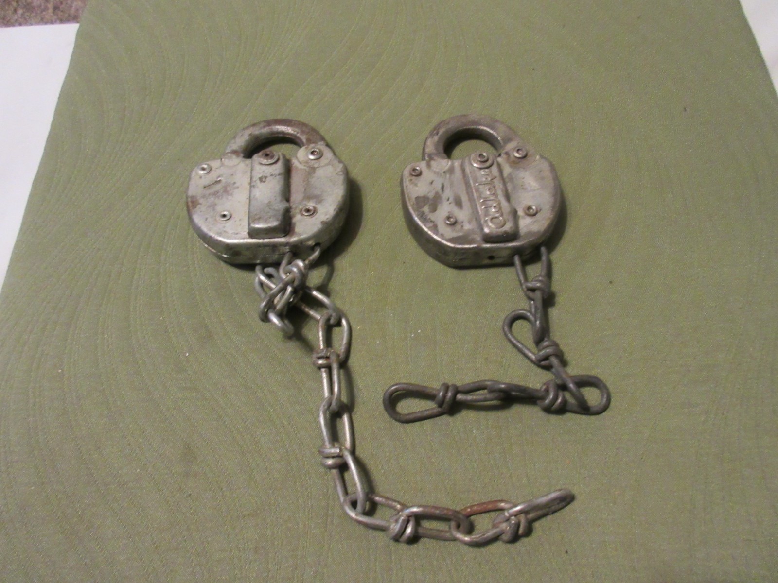 Vintage Adlake Railroad Lock with Chain Vintage Adlake Railroad Lock with Chain