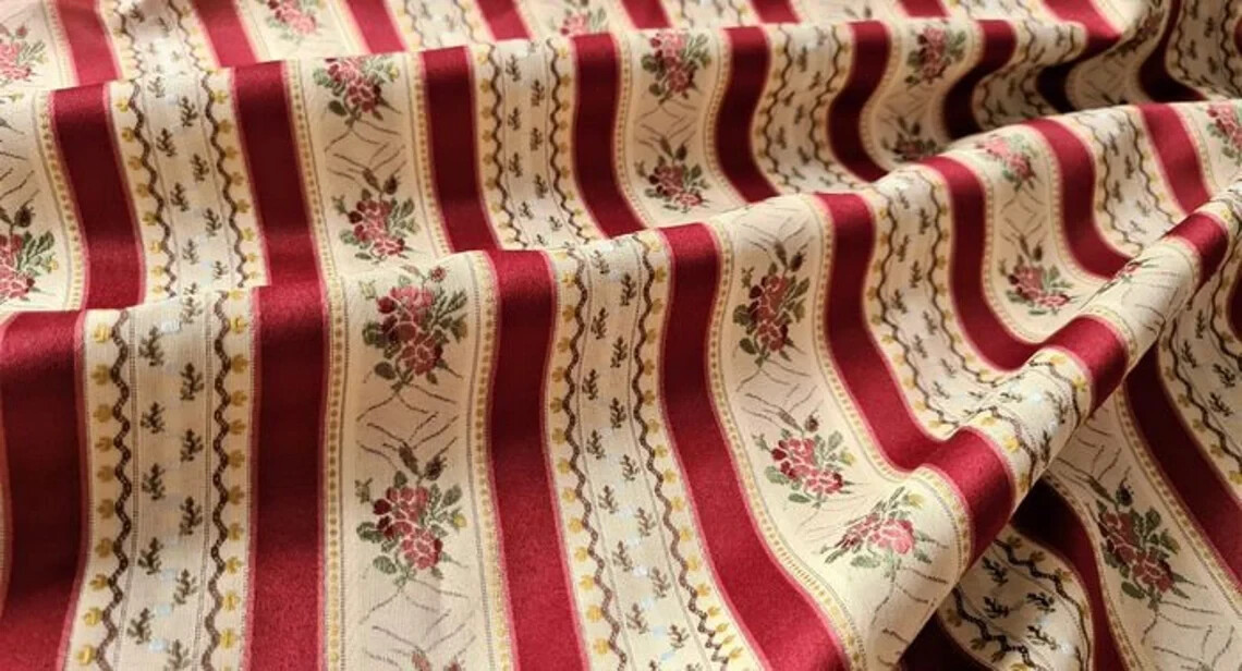 STYLE San Leucio Damask Fabric, Louis XIV style, Italian Fabric