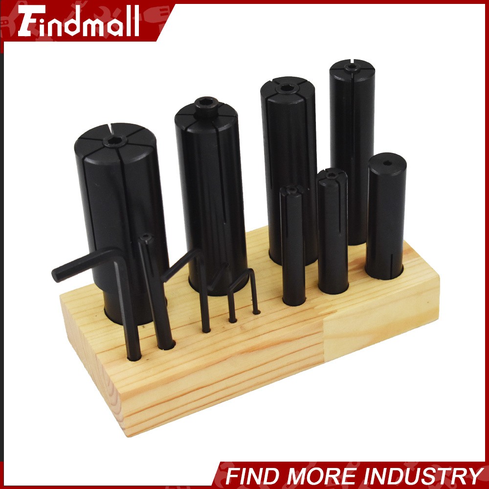 All Industrial 8 Pc, High Precision Expanding Arbor Set Mandrels 1/4