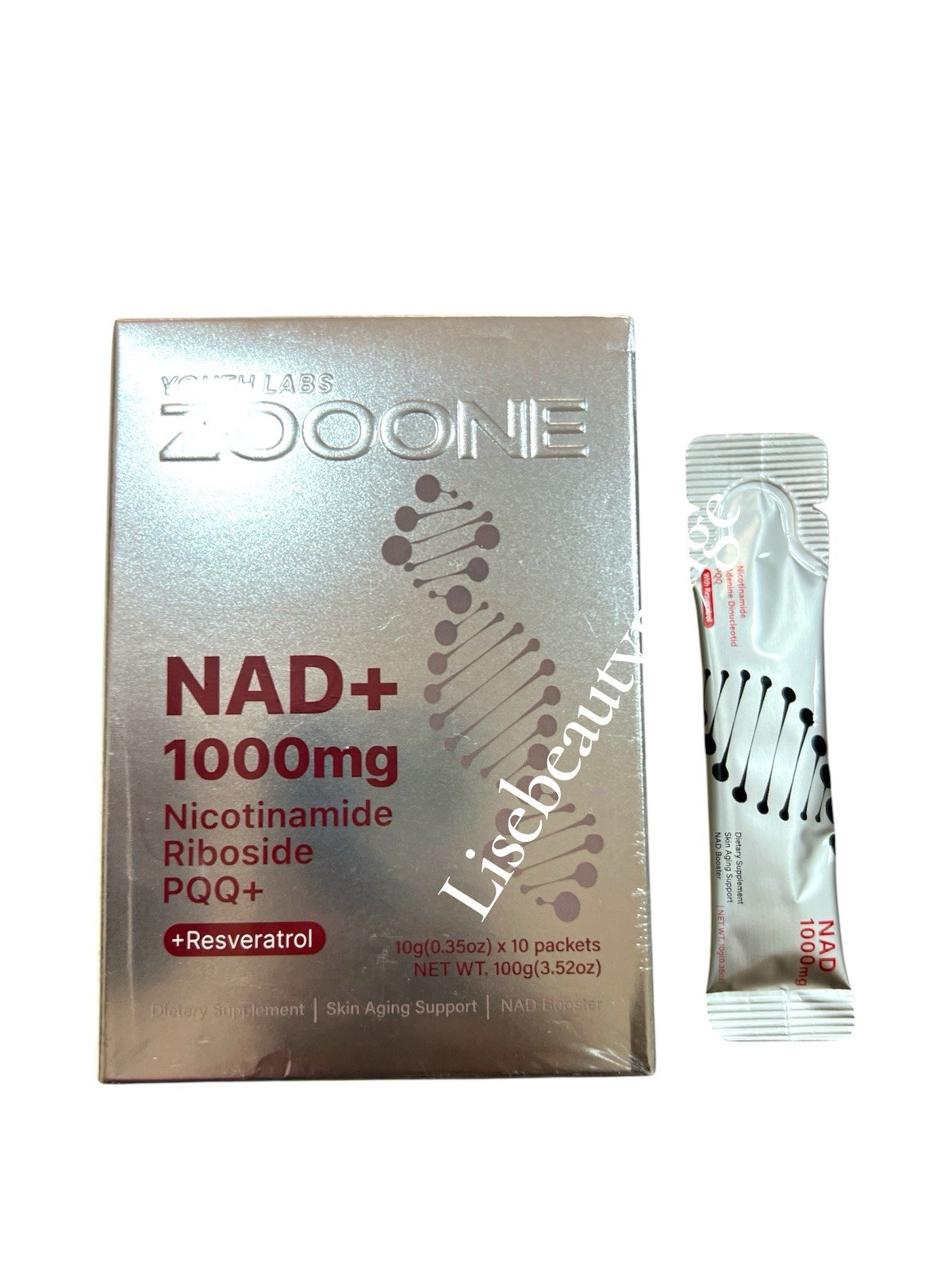 ZOONE NR1000 NAD+ Berry Drink Mix, Anti-Aging & Skin Health Support 