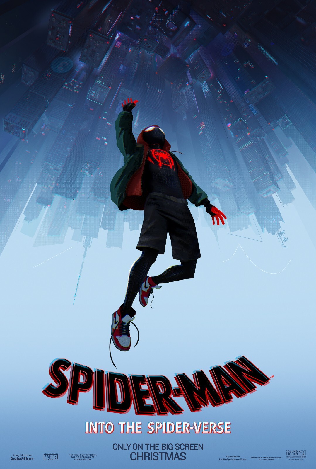 2018 Spider Man Into The Spiderverse Movie Poster 11X17 Miles Morales Parker 🍿 2018 Spider Man Into The Spiderverse Movie Poster 11X17 Miles Morales Parker 🍿