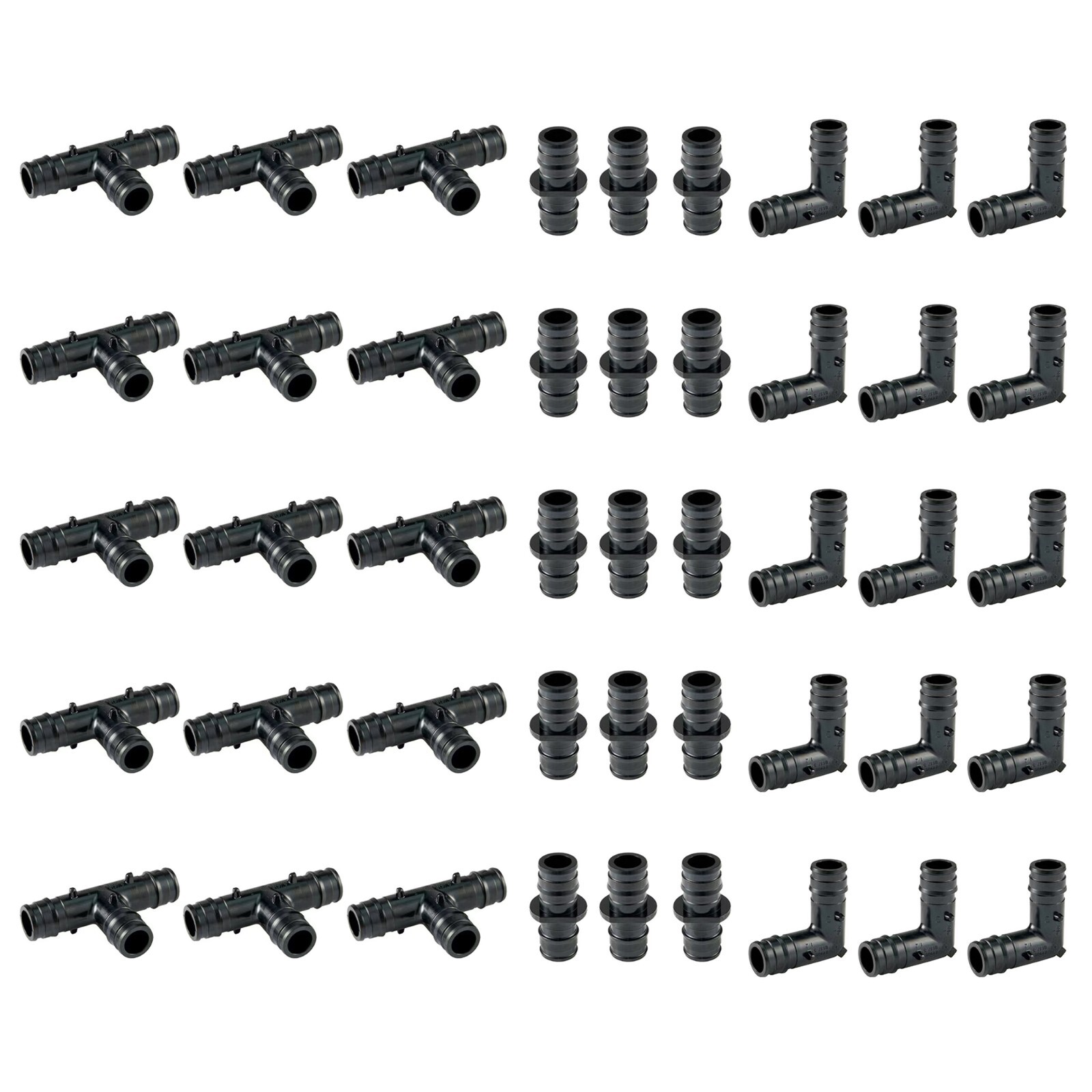 EFIELD 45 PCS Pex A Poly Expansion Fittings 3/4\