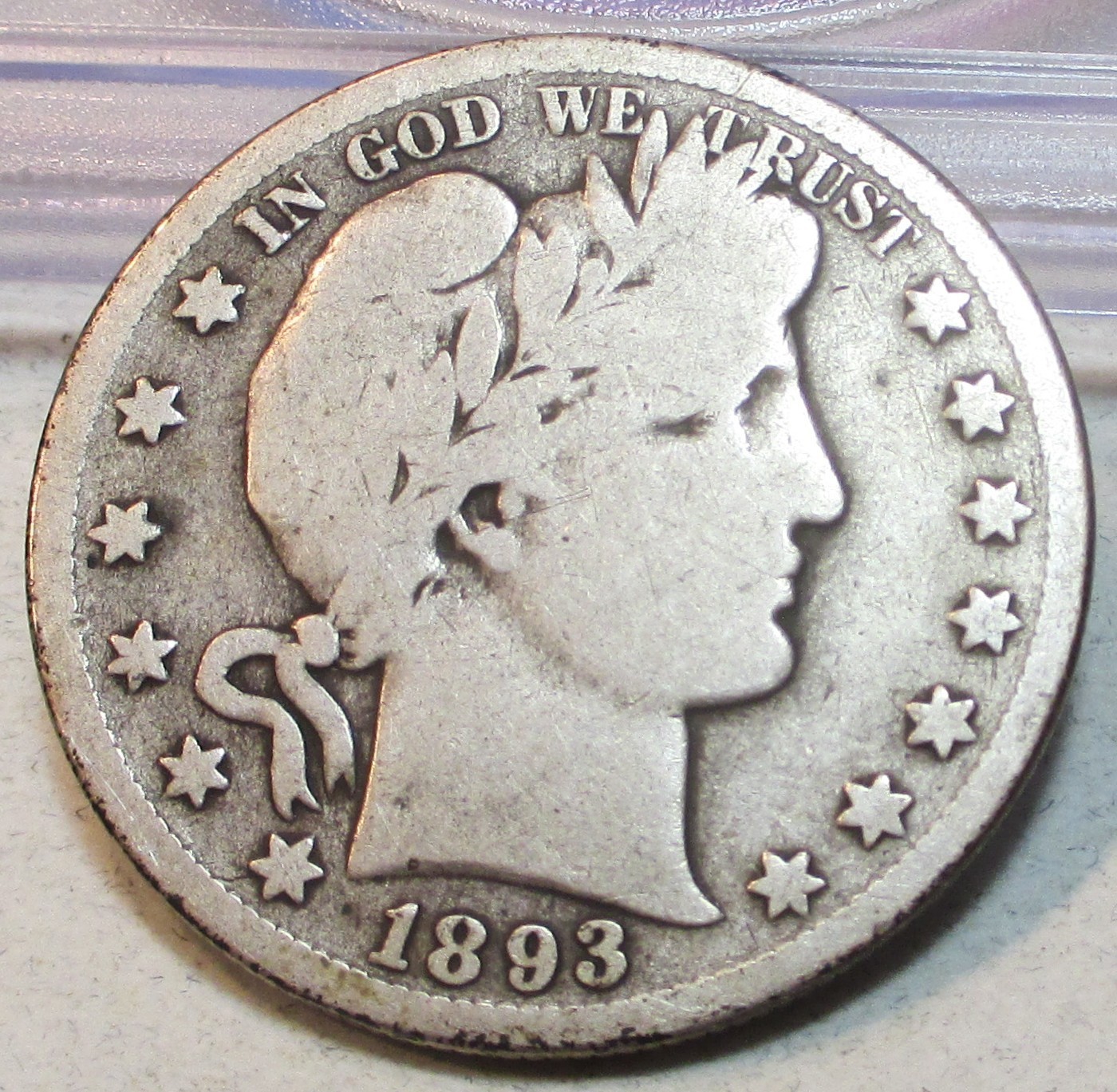 1893-S BARBER HALF DOLLAR 50C **G+** RARE US COIN
