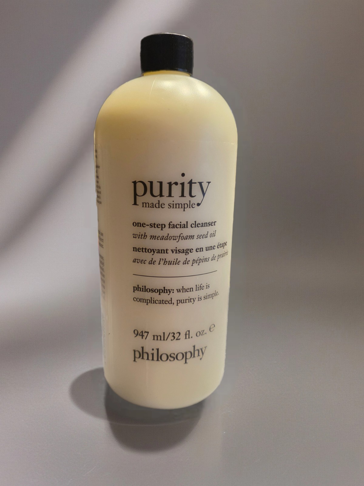 Philosophy Purity Made Simple One-Step Facial Cleanser - 32oz Sealed W/Pump Philosophy Purity Made Simple One-Step Facial Cleanser - 32oz Sealed W/Pump