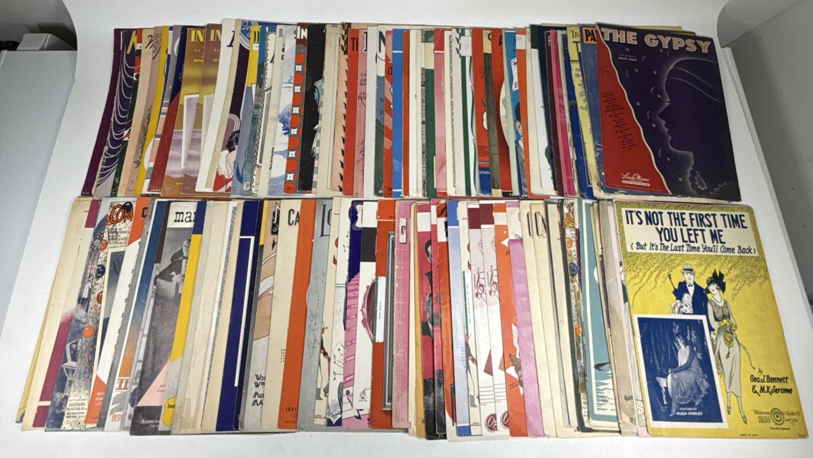 Vintage 1920's-1950's Large Sheet Music Lot Of 115 (2)