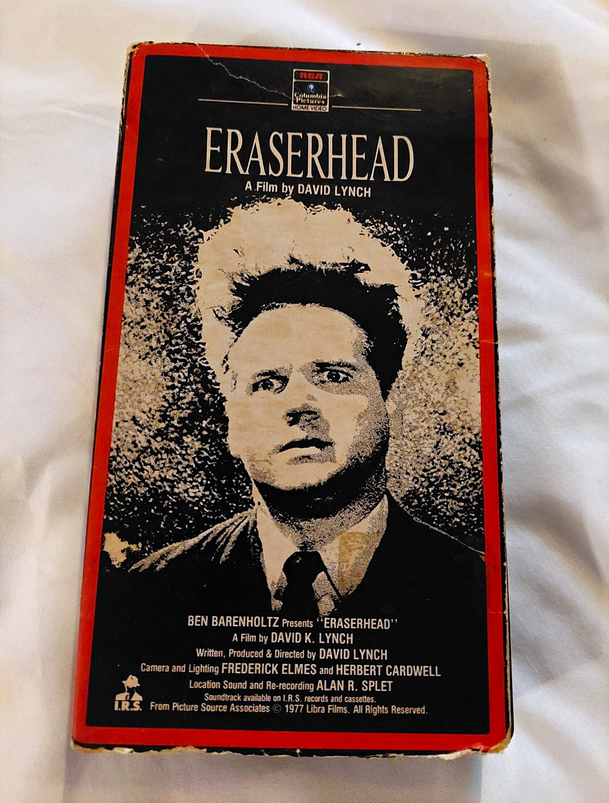 RCA/Columbia Eraserhead VHS NTSC Black & White NR Horror Cult Lynch RCA/Columbia Eraserhead VHS NTSC Black & White NR Horror Cult Lynch