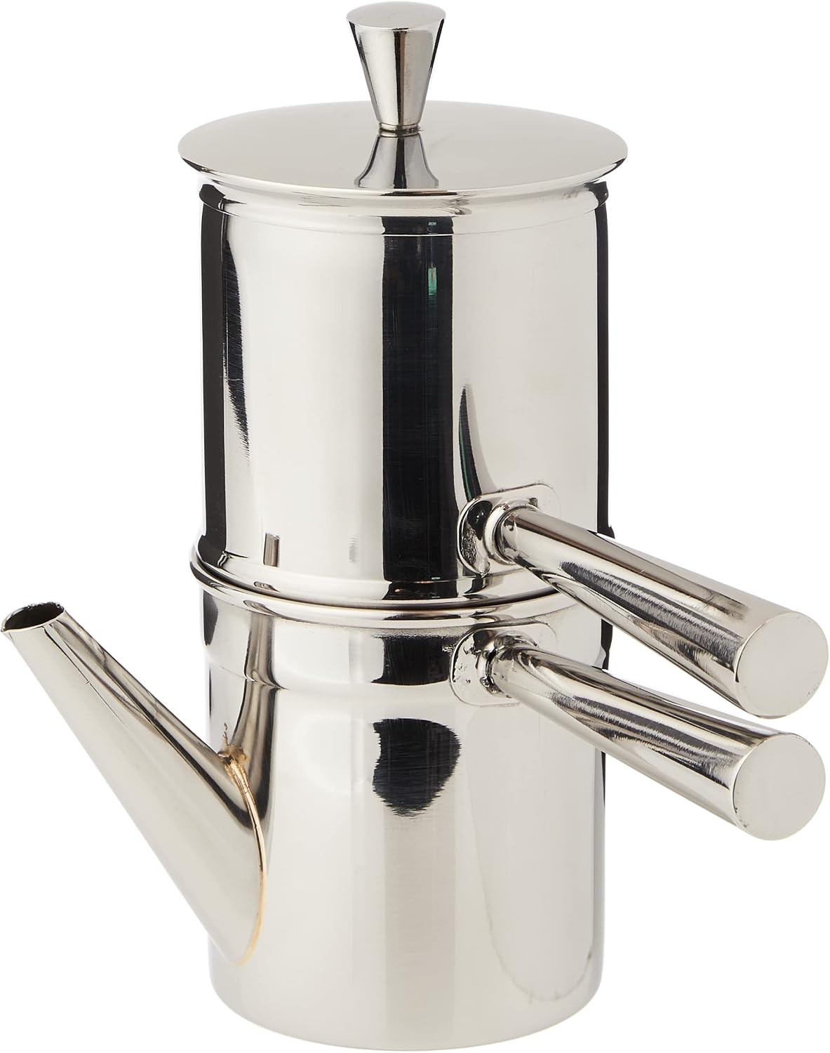 Neapolitan Coffee Maker, Stainless Steel, Silver, 1-2 Cups Neapolitan Coffee Maker, Stainless Steel, Silver, 1-2 Cups