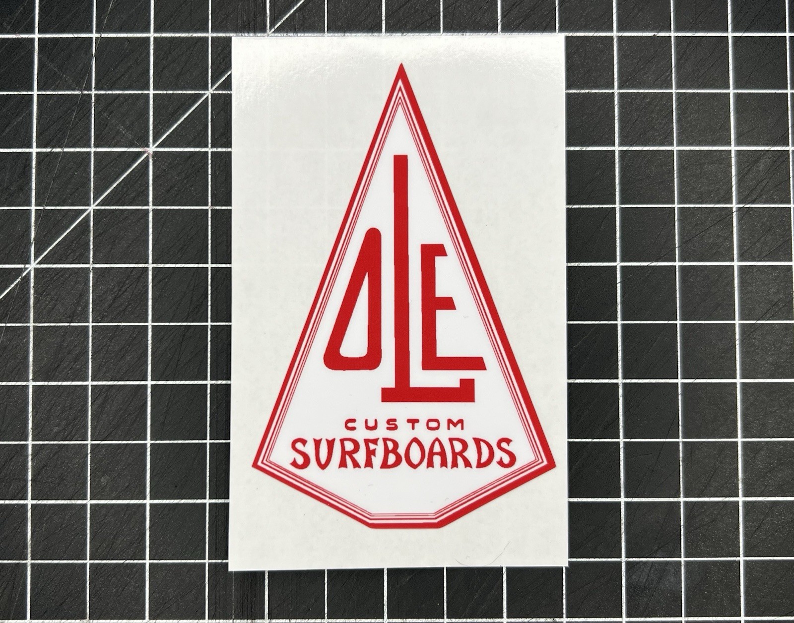 New Vintage Ole Custom Surfboards Surfing decal Sticker New Vintage Ole Custom Surfboards Surfing decal Sticker