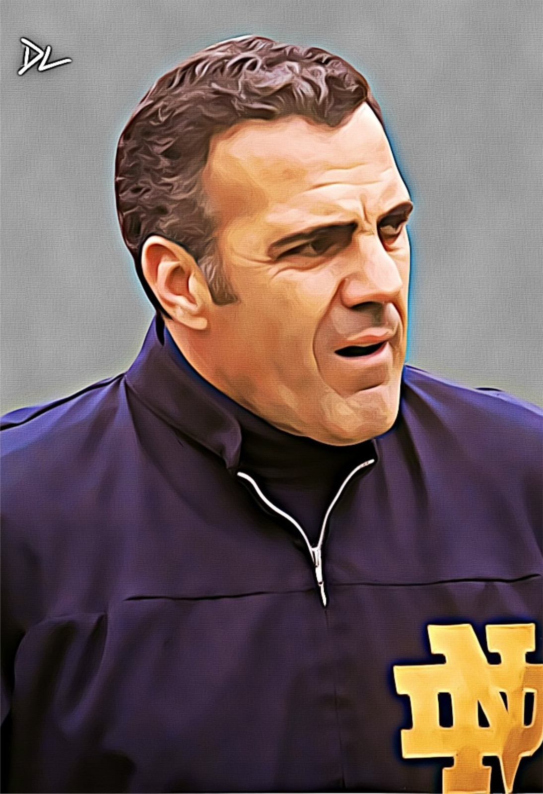 Ara Parseghian Notre Dame Fighting Irish Original Pop Art Print - 13 x 19 Poster Ara Parseghian Notre Dame Fighting Irish Original Pop Art Print - 13 x 19 Poster