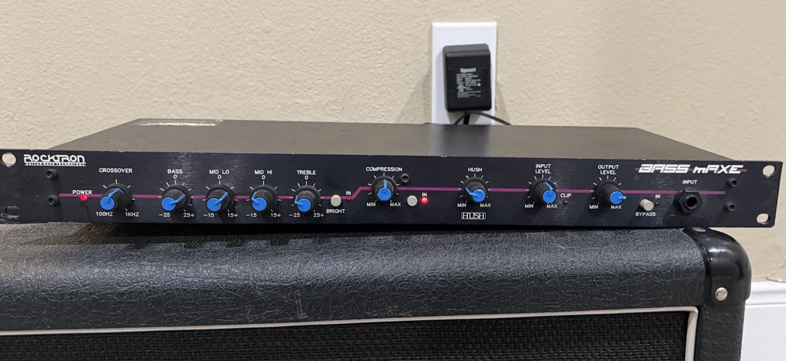 Rocktron BASS mAXE Guitar Rack Processor USA Guitar Rack Technology HUSH Vintage Rocktron BASS mAXE Guitar Rack Processor USA Guitar Rack Technology HUSH Vintage