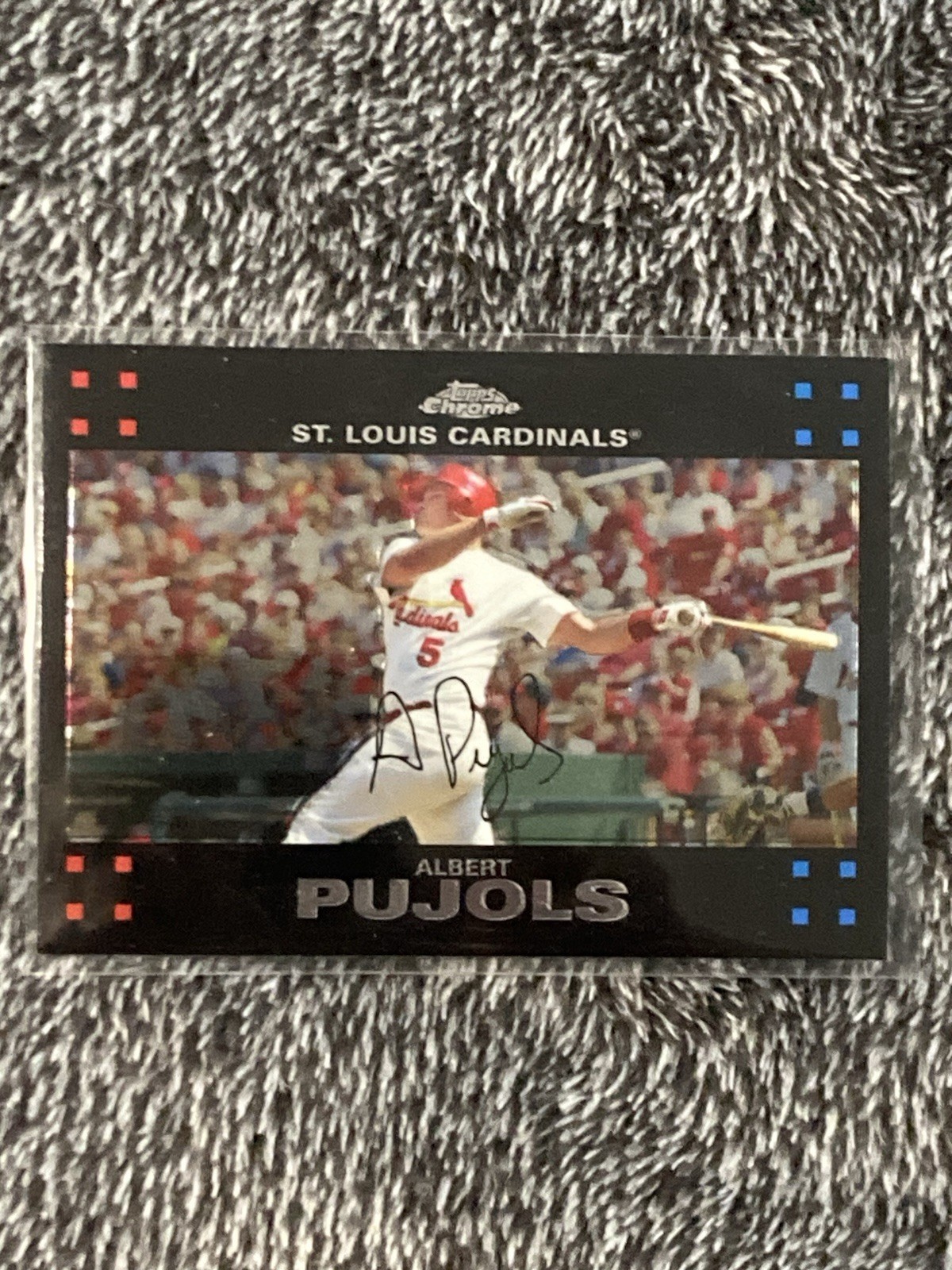 2007 Topps Chrome - Albert Pujols #63 2007 Topps Chrome - Albert Pujols #63