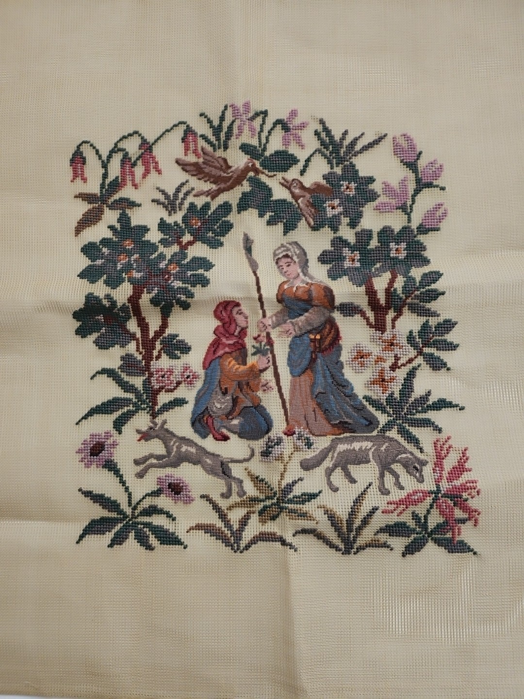Vintage Finished Cross Stitch \