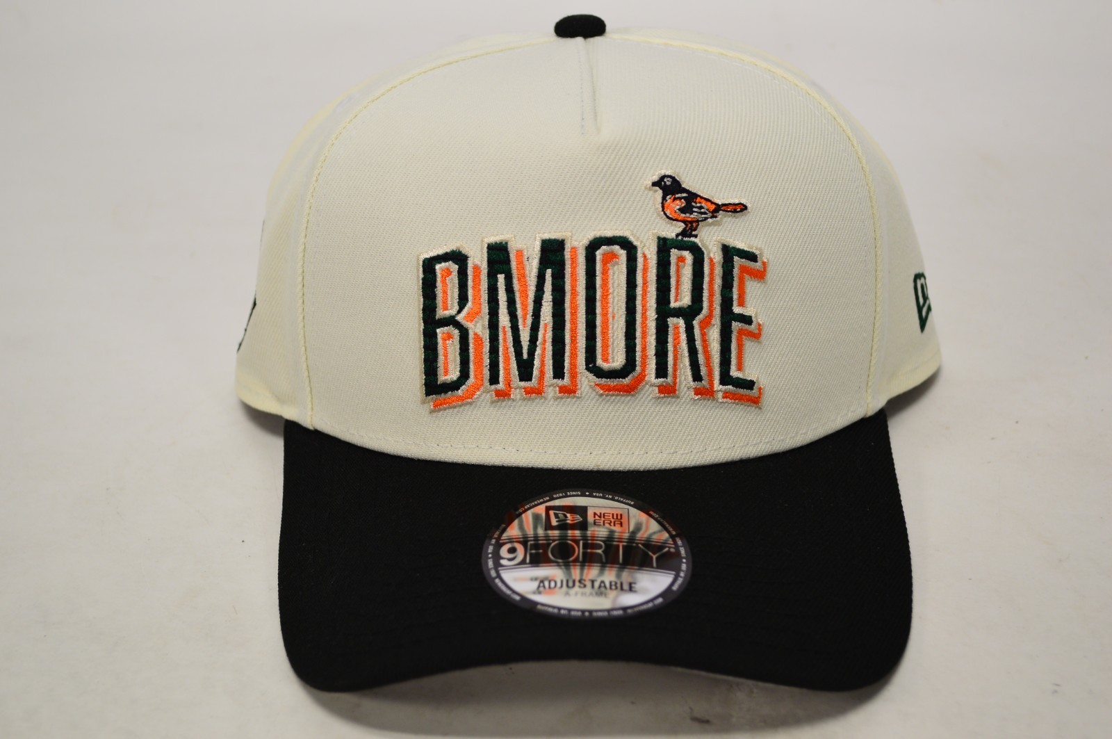 NWT MLB Baltimore Orioles 2026 City Connect New Era 9Forty Adjustable Hat Cream