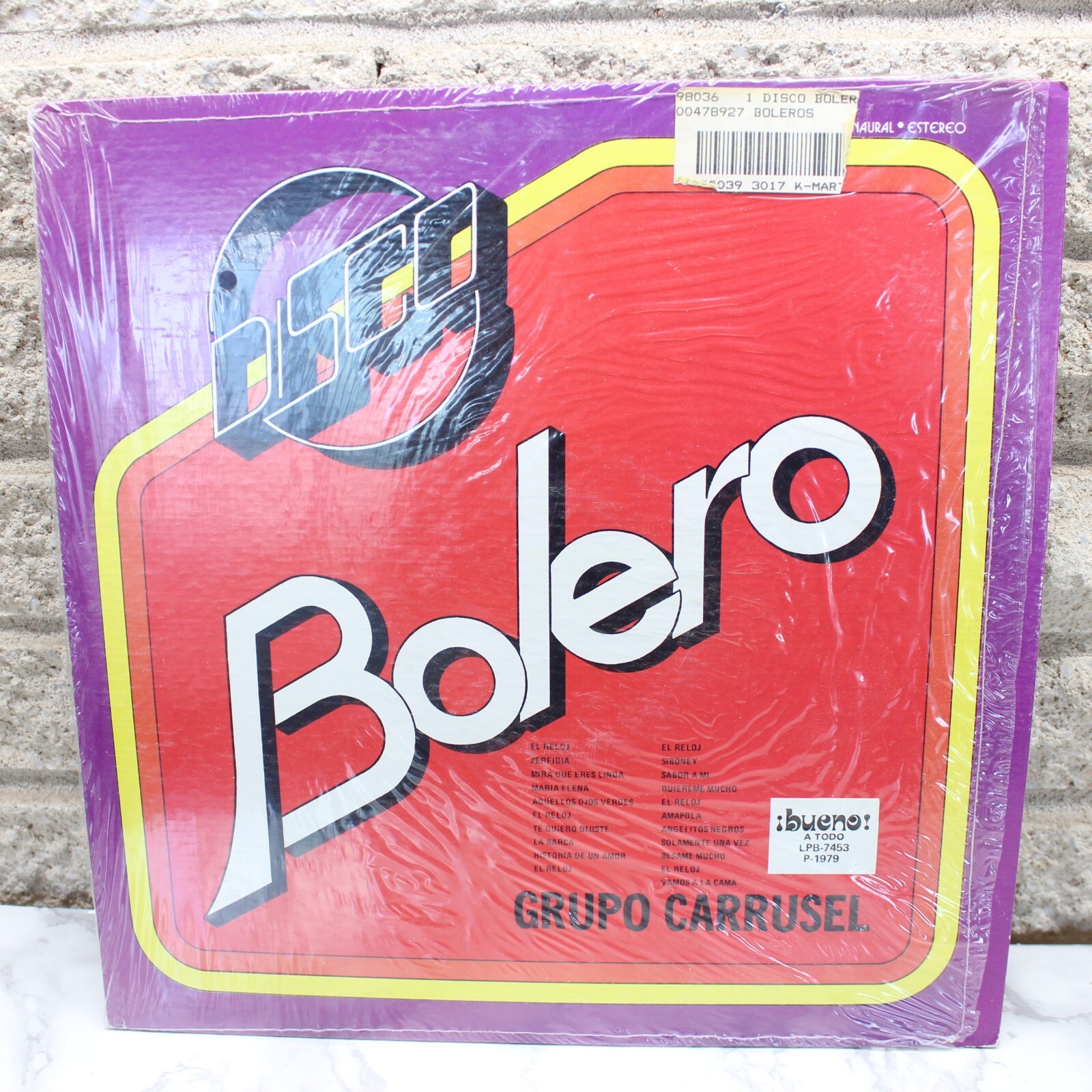 Disco Bolero Grupo Carrusel Vinyl Record LP NM Album