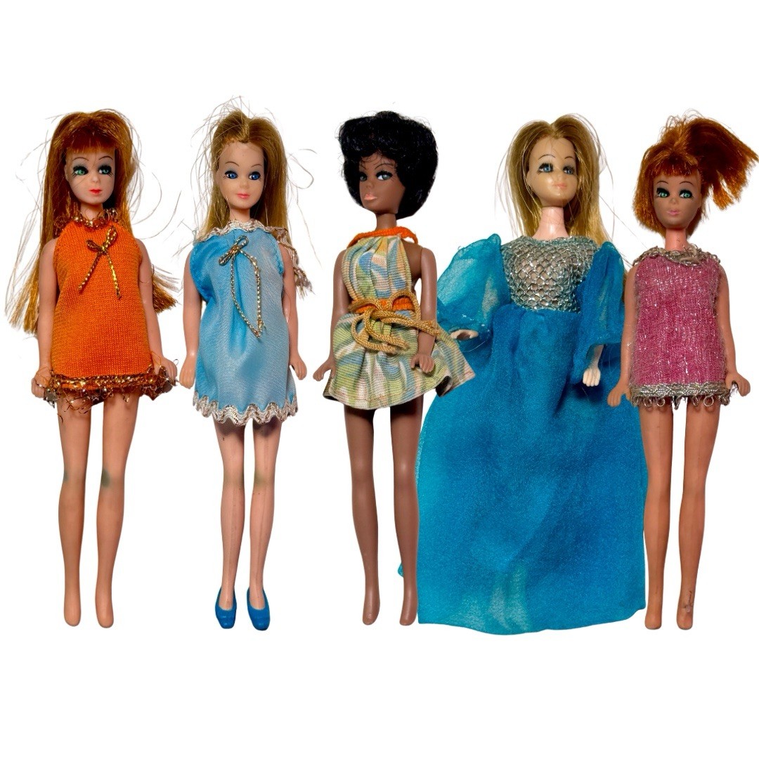 Vintage 70s Topper Dawn & Friends Doll Collection - Glori, Dale, Dancing Dawn