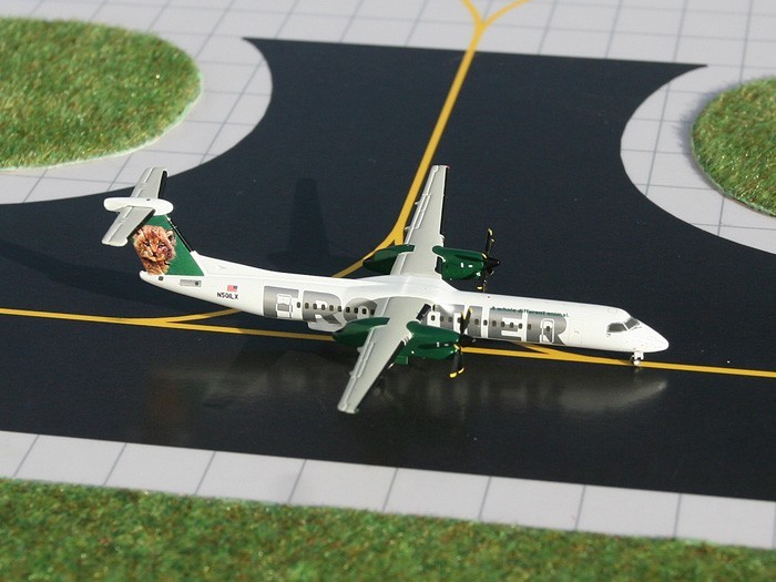 Frontier Bombardier Dash 8 Q400 N501LX GeminiJets GJFFT906 Scale 1:400 RARE Frontier Bombardier Dash 8 Q400 N501LX GeminiJets GJFFT906 Scale 1:400 RARE