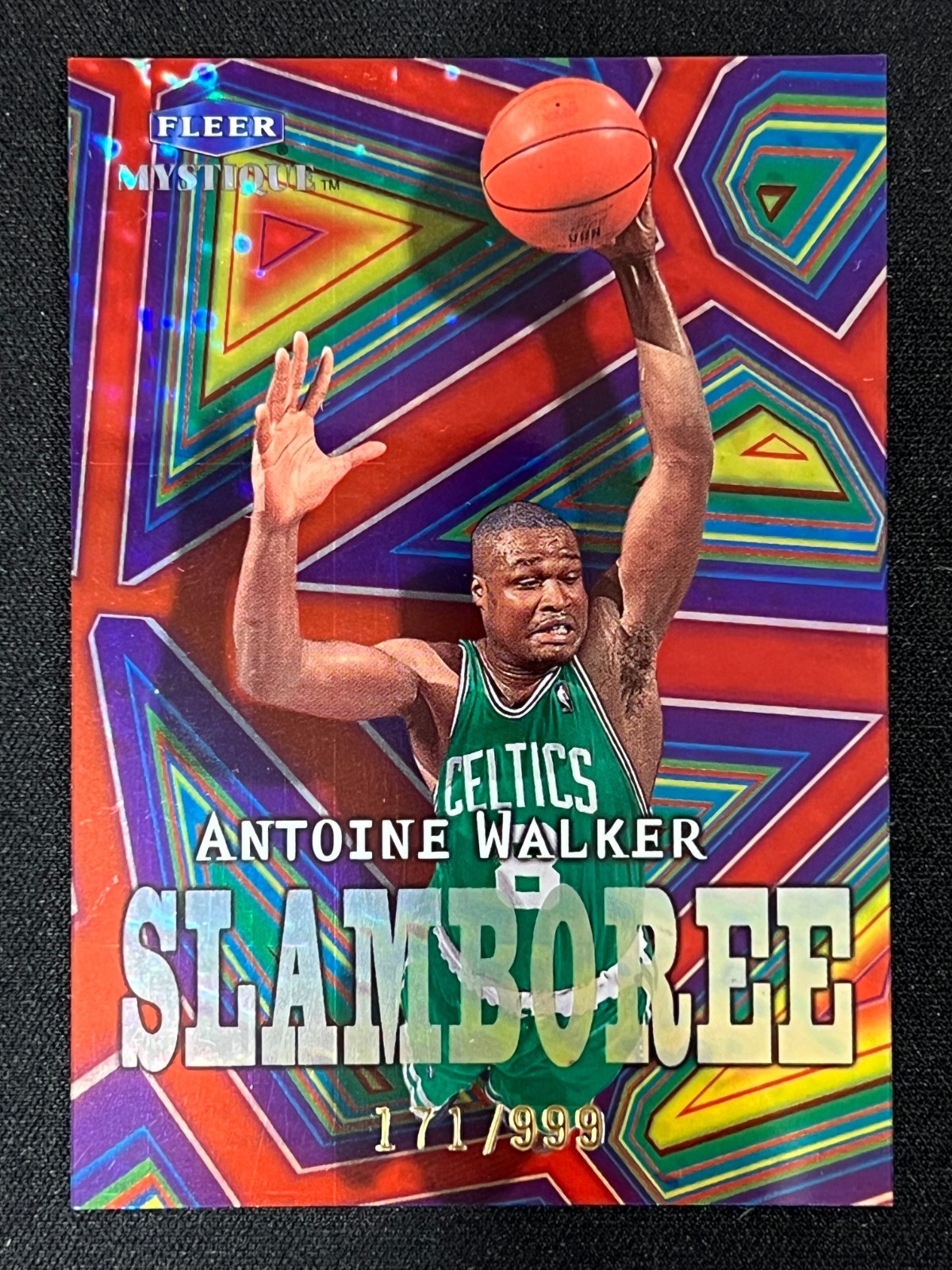 1999-00 Fleer Mystique Slamboree Antoine Walker #1S Serial /999 Celtics