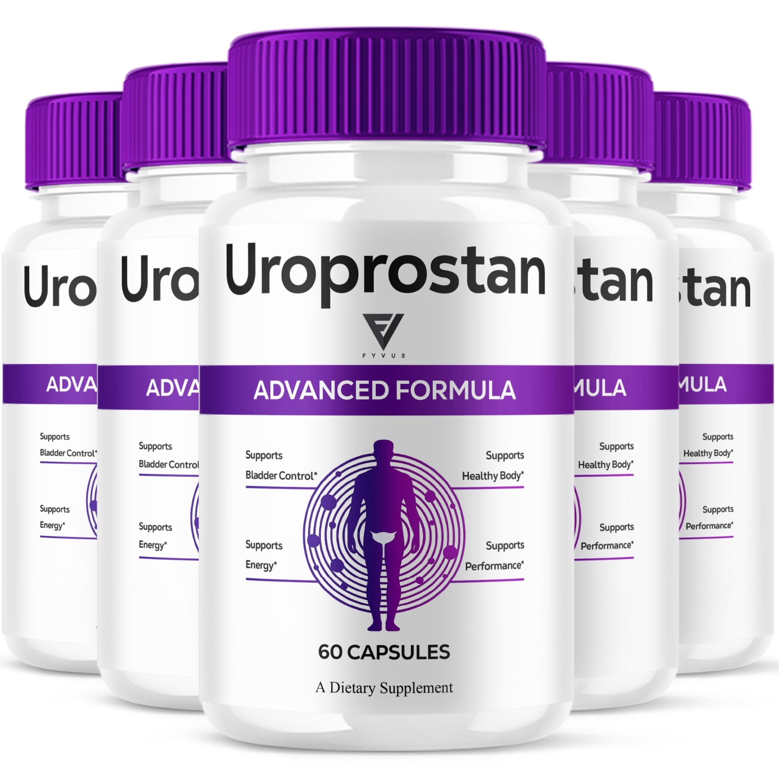 (5 Pack) Uroprostan Advanced Male Capsule, Uro Prostan Support (300 Capsules)
