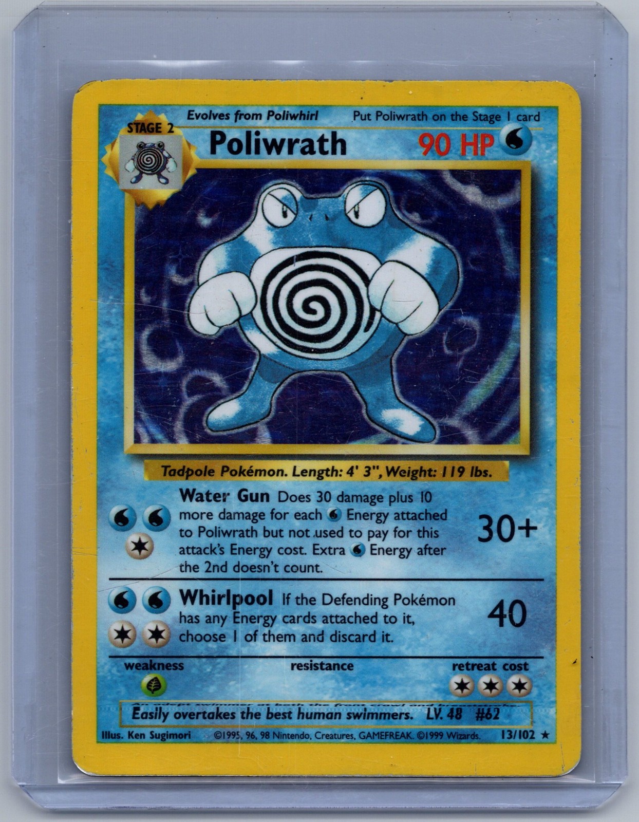 Poliwrath Base Set 13/102 Holo WOTC Vintage Pokémon TCG