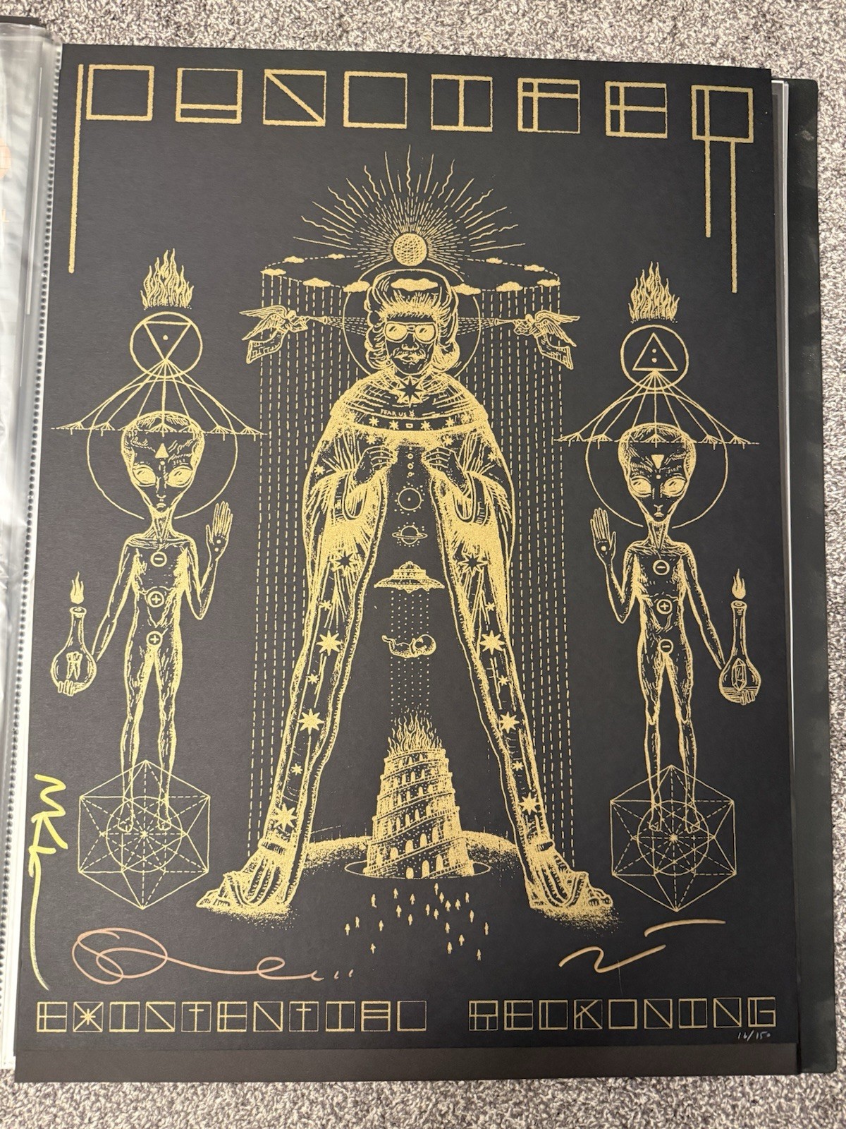 Puscifer Band Signed LE Existential Reckoning Promotional Poster Maynard Keenan