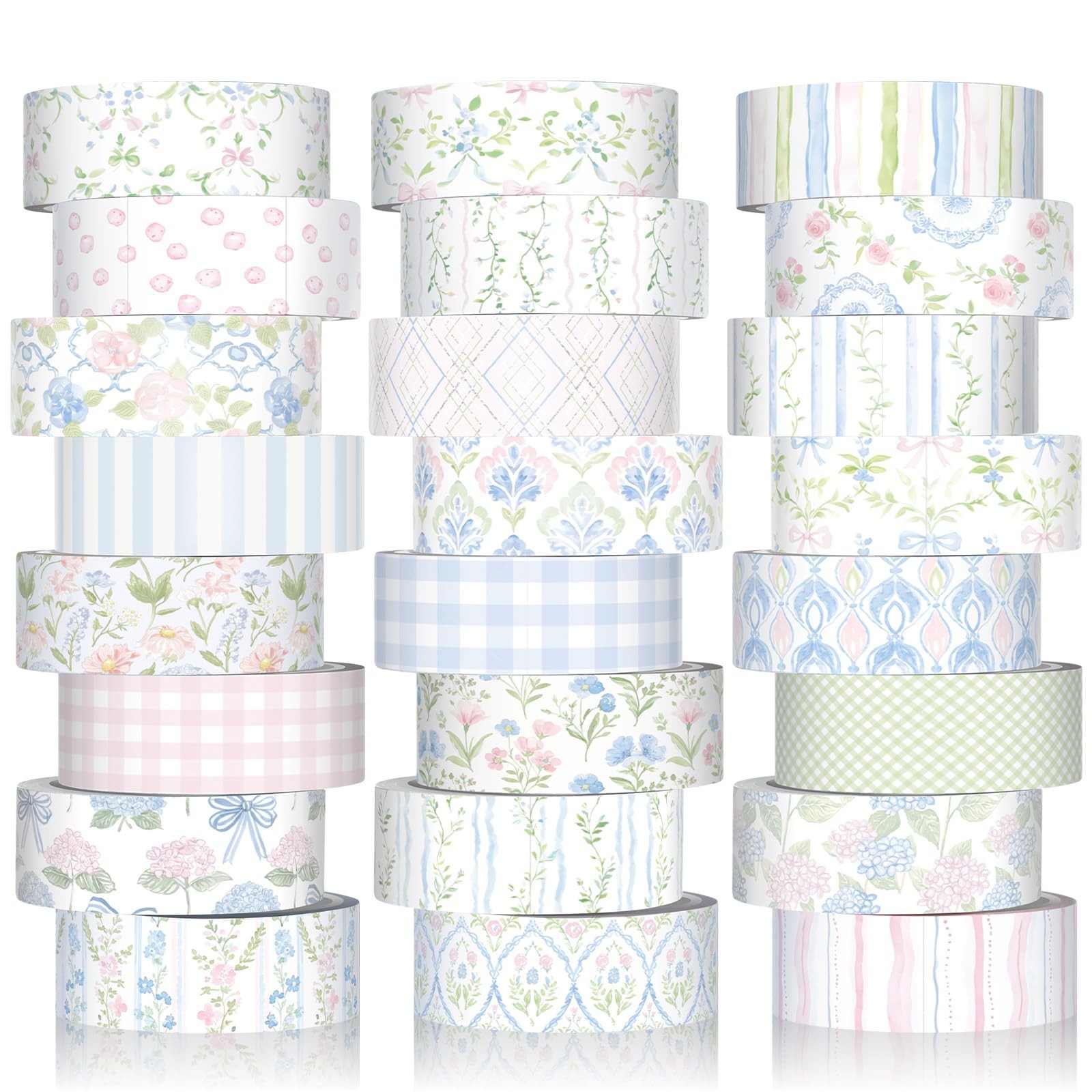 Gueevin 24 Rolls Floral Washi Tape Set 15 mm Watercolor Decorative Flower Was... Gueevin 24 Rolls Floral Washi Tape Set 15 mm Watercolor Decorative Flower Was...