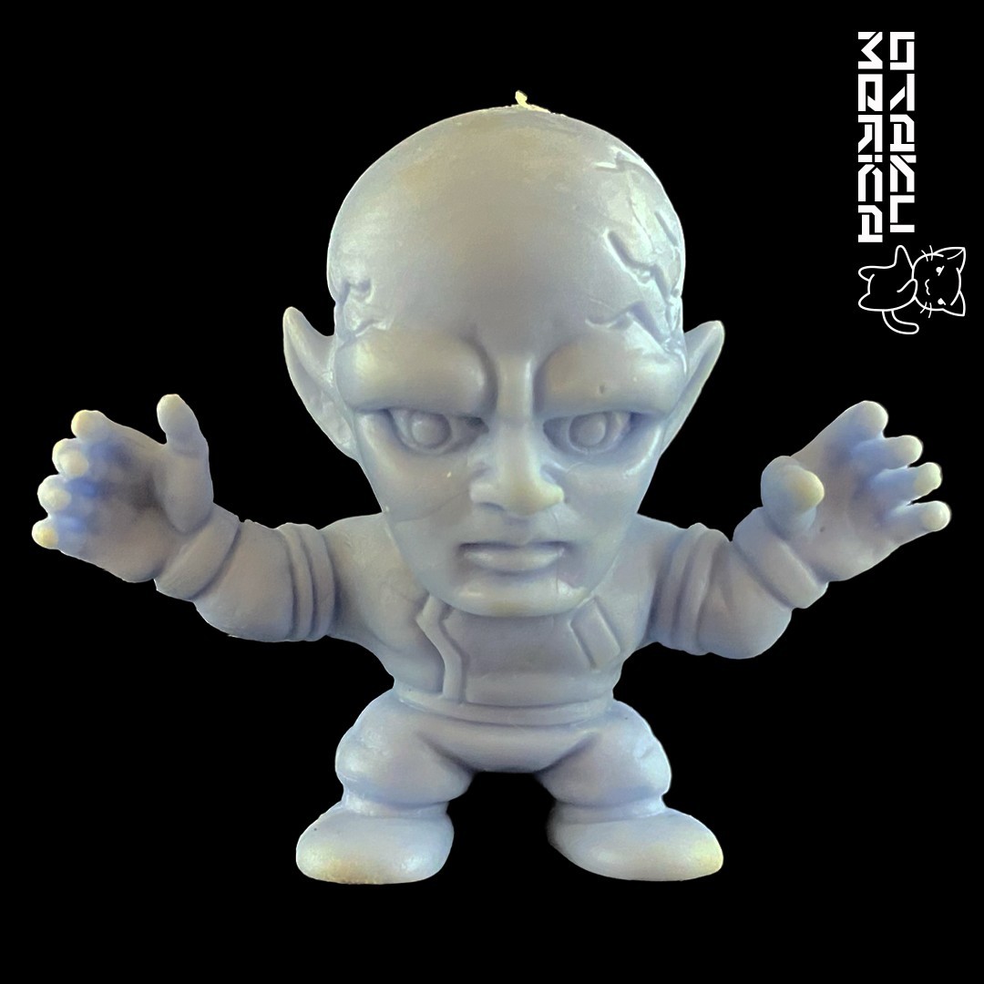 Bandai 1986 SD Horror World The Thing 1951 Ver. (Purple) - Vintage Keshigomu