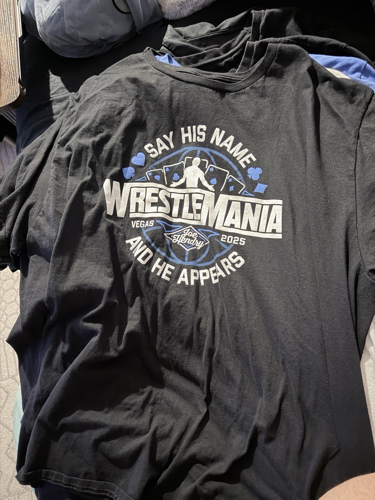 WWE JOE HENDRY WRESTLEMANIA 41 T-SHIRT 3XL WWE JOE HENDRY WRESTLEMANIA 41 T-SHIRT 3XL