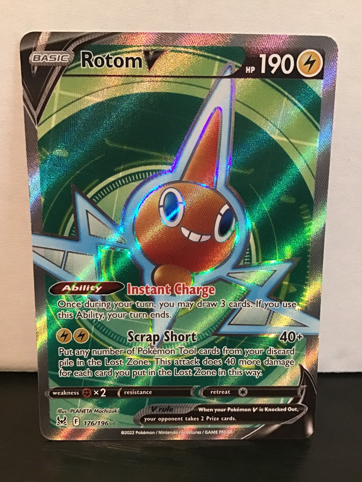 Rotom V 176/196 Pokemon Lost Origin Ultra Rare Holo